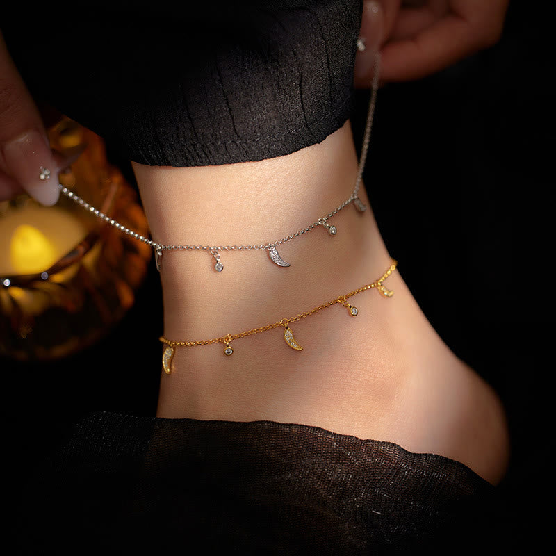 Bracelet de cheville en argent sterling 925 avec breloque petit poivre et zircons, Buddha Stones - image 14