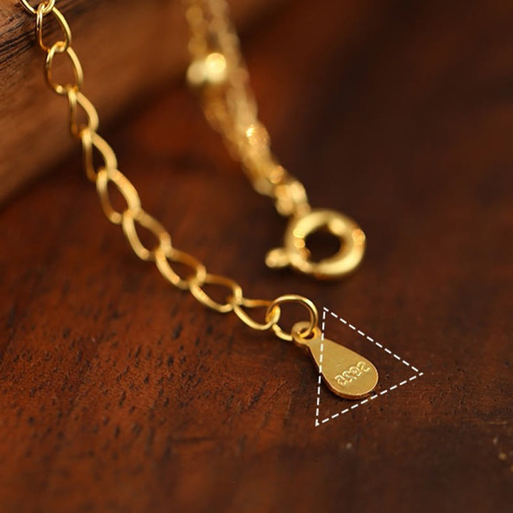 Bracelet de cheville en argent sterling 925 avec breloque petit poivre et zircons, Buddha Stones - image 7