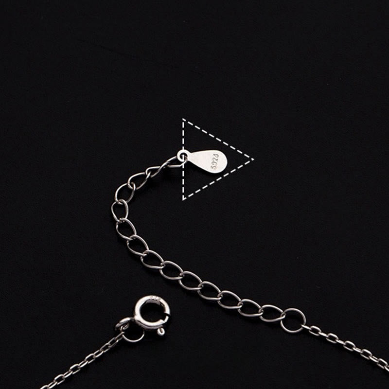 Buddha Stones Bracelet de cheville en argent sterling 925 avec petites perles et breloques - image 9