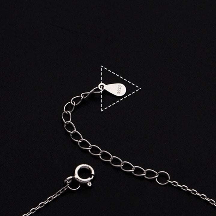 Buddha Stones Bracelet de cheville en argent sterling 925 avec petites perles et breloques - image 9