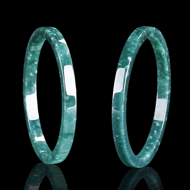 Bracelet fin en jade naturel et Buddha Stones - image 10