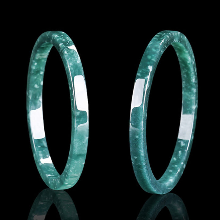 Bracelet fin en jade naturel et Buddha Stones - image 10