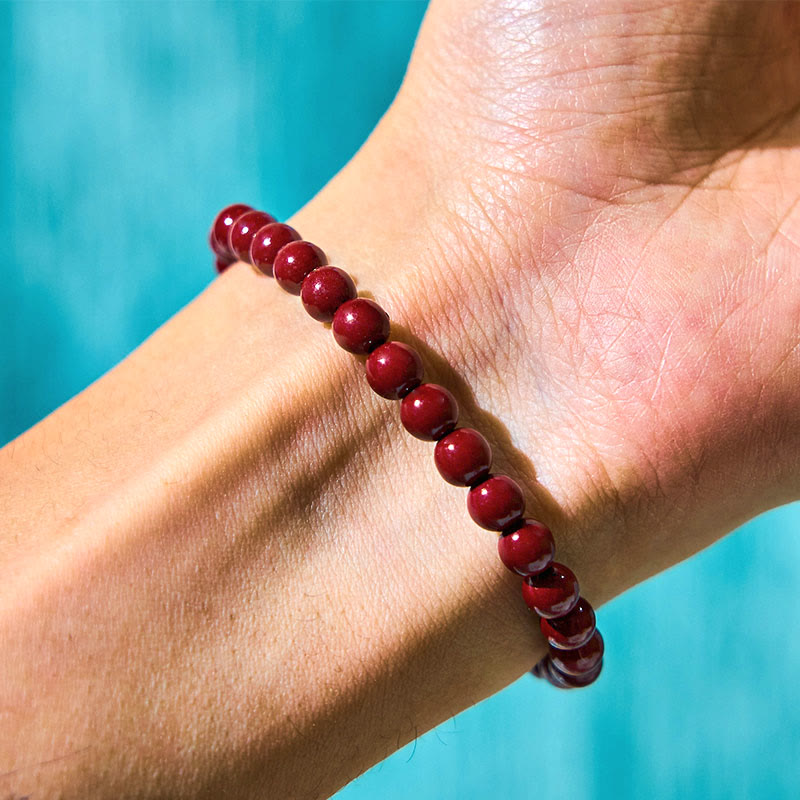 Bracelet de concentration en bambou et Buddha Stones