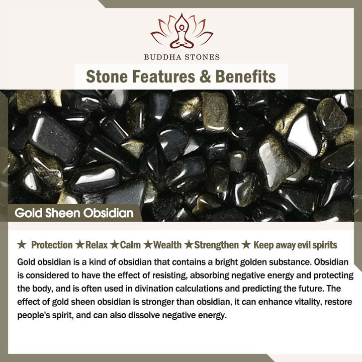 Buddha Stones Obsidienne argentée et brillante Obsidienne noire Obsidienne dorée et brillante Porte-clés de protection pour téléphone Motif chat mignon Fu - image 23