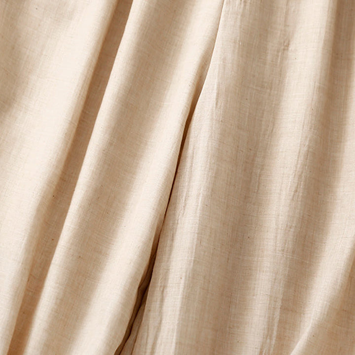 Pantalon large décontracté en coton et lin pour femme, couleur Buddha Stones , motif grenouille chinoise, boutons - image 13