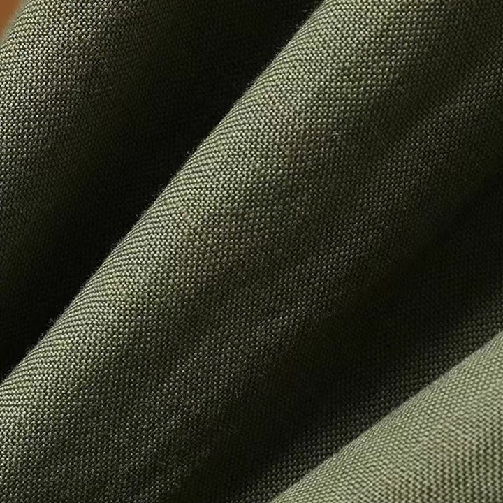 Pantalon large décontracté d'été en coton et lin pour femme, couleur pure, longueur 7-8, Buddha Stones - image 4