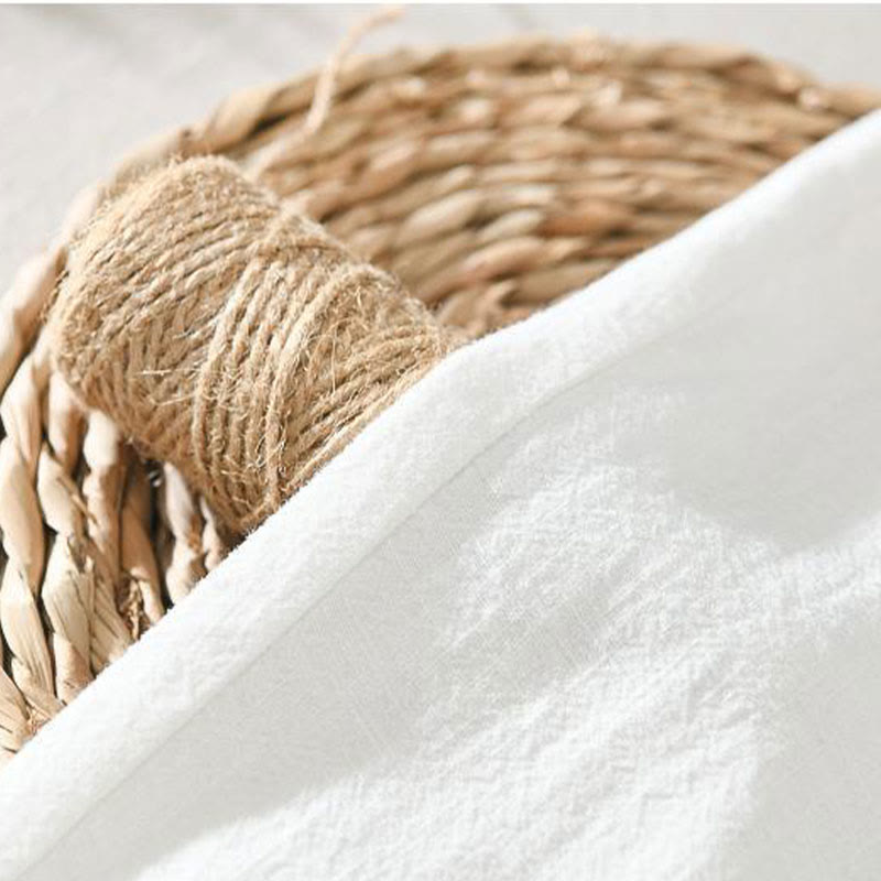 Pantalon décontracté d'été en lin ramie avec cordon de serrage et poches pour homme Buddha Stones - image 7