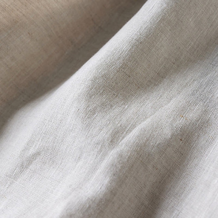 Short d'été en coton et lin pour femme avec poches et motif simple et froissé Buddha Stones - image 41