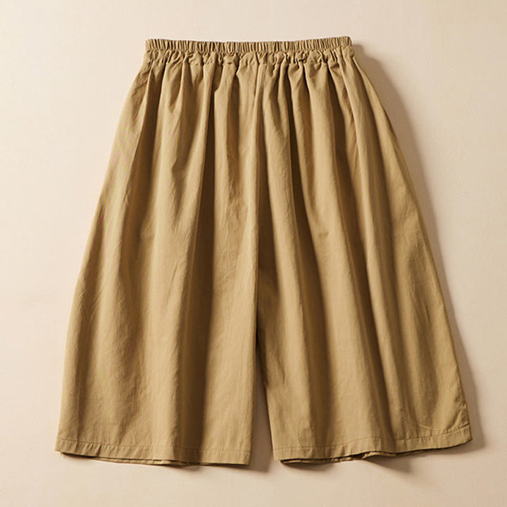 Short décontracté en coton avec cordon de serrage et poches pour femme Motif Buddha Stones - image 1