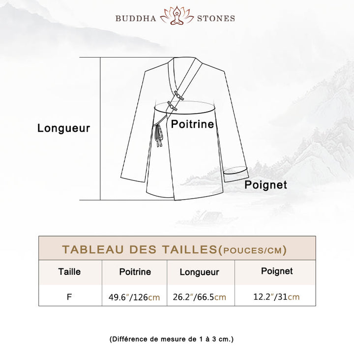 Chemise à Buddha Stones et motif Hanfu - image 5