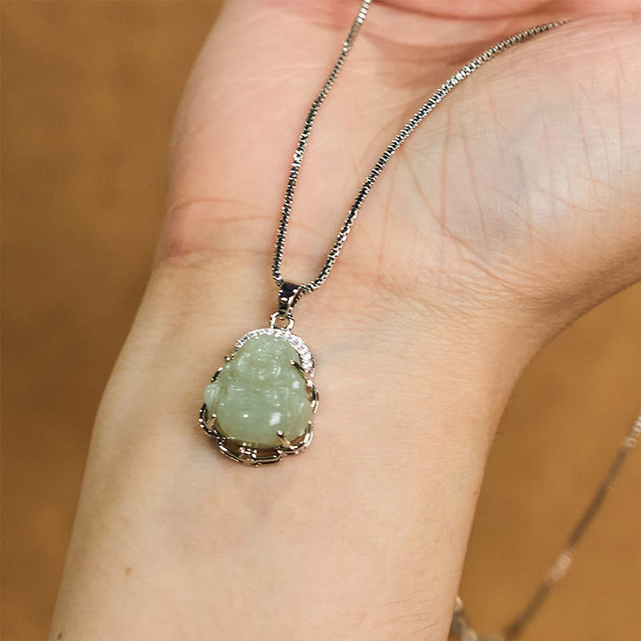 Collier pendentif Buddha Stones en jade naturel Hetian - image 4