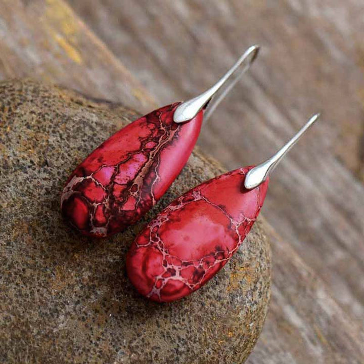 Boucles d'oreilles en cristal de guérison Emperor Stone