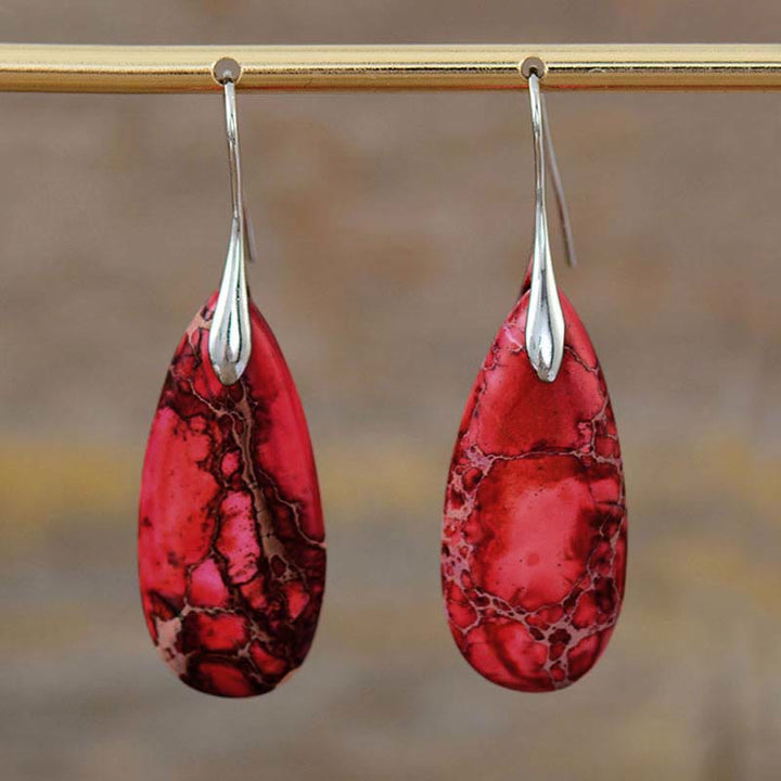 Boucles d'oreilles en cristal de guérison Emperor Stone