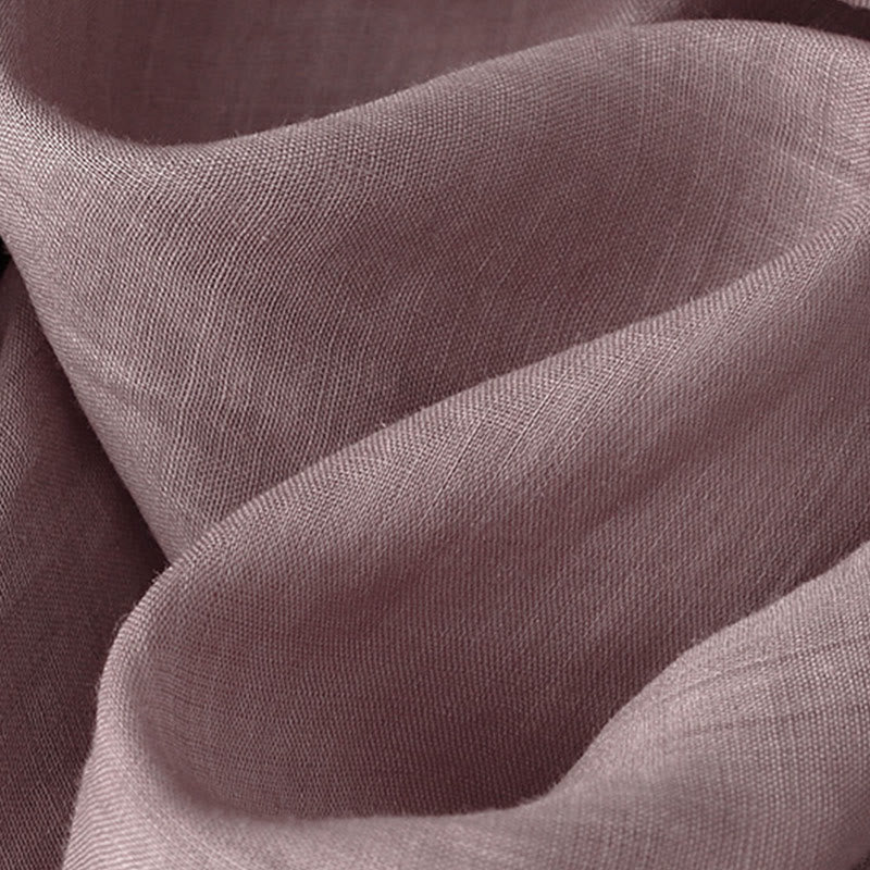 Chemise décontractée à manches mi-longues et col en V pour femme avec broderies de feuilles de saule et Buddha Stones