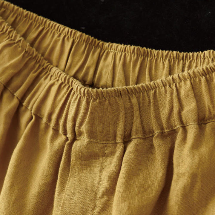 Pantalon sarouel décontracté d'été pour femme avec poches et imprimé Buddha Stones - image 4