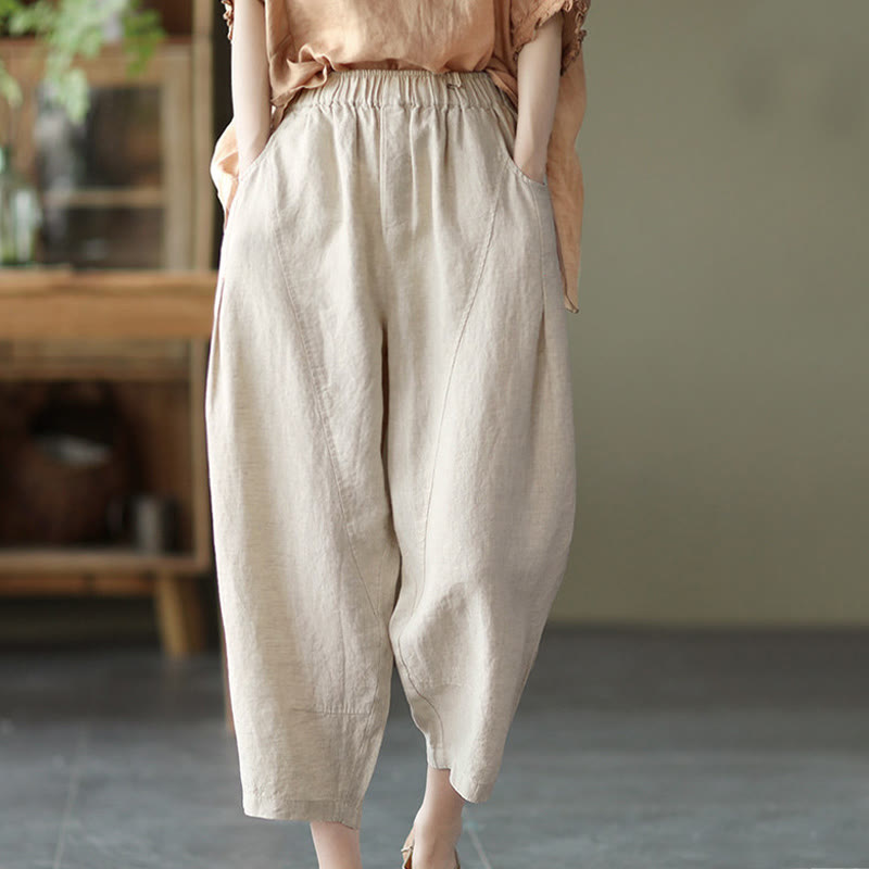 Pantalon sarouel décontracté d'été pour femme avec poches et imprimé Buddha Stones - image 23
