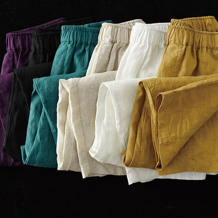 Pantalon sarouel décontracté d'été pour femme avec poches et imprimé Buddha Stones - image 25
