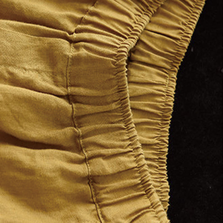 Pantalon sarouel décontracté d'été pour femme avec poches et imprimé Buddha Stones - image 5