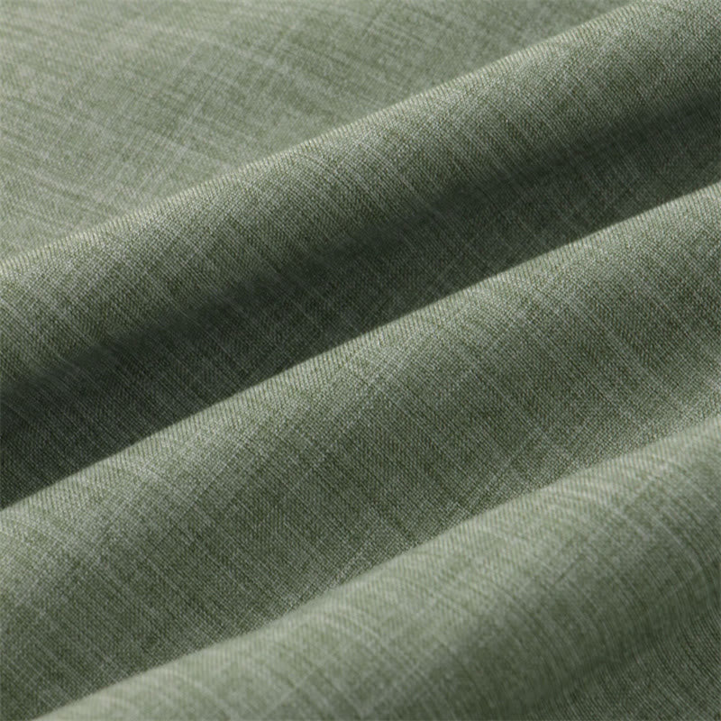 Chemise d'été en coton à manches courtes et boutons pour homme avec poche Motif Buddha Stones - image 6