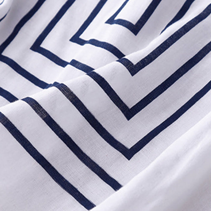 T-shirt décontracté à manches courtes en coton et lin pour femme, motif imprimé Buddha Stones - image 14