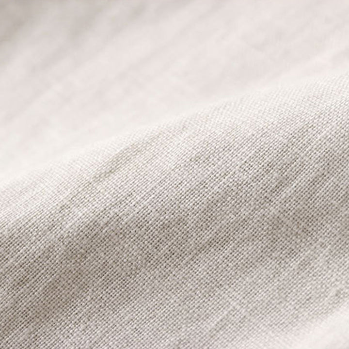 Pantalon large pour femme en coton et lin, couleur unie, Buddha Stones Commute, longueur 7-8, avec poches - image 6