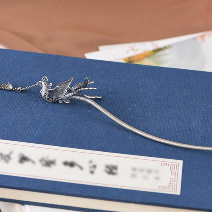 Épingle à cheveux de protection en argent sterling 925 avec Buddha Stones - image 3