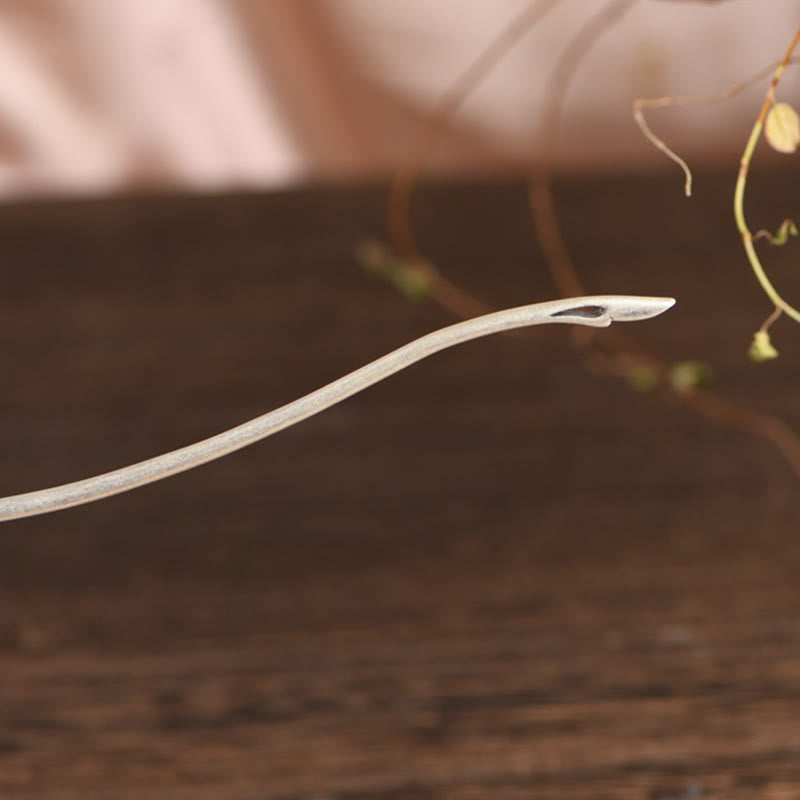 Épingle à cheveux de protection en argent sterling 925 avec Buddha Stones - image 12