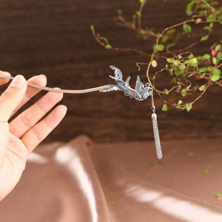 Épingle à cheveux de protection en argent sterling 925 avec Buddha Stones - image 4