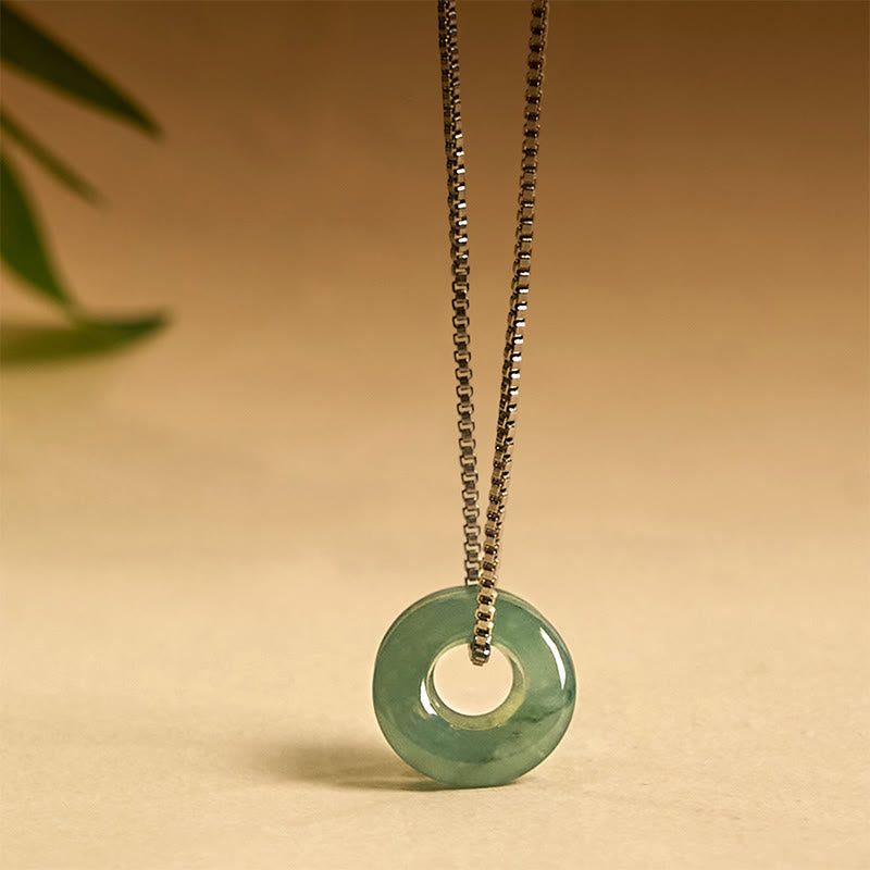 Buddha Stones en jade avec double boucle de paix et de prospérité - image 10