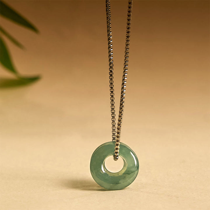 Buddha Stones en jade avec double boucle de paix et de prospérité - image 10