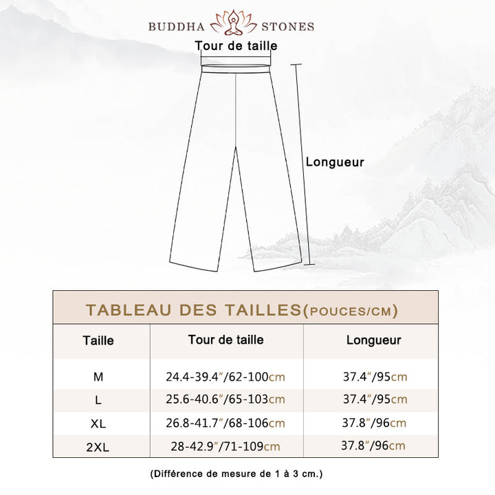 Robe mi-longue de couleur unie Buddha Stones , pantalon large, méditation, pratique spirituelle zen, yoga, danse, 2 pièces - image 6