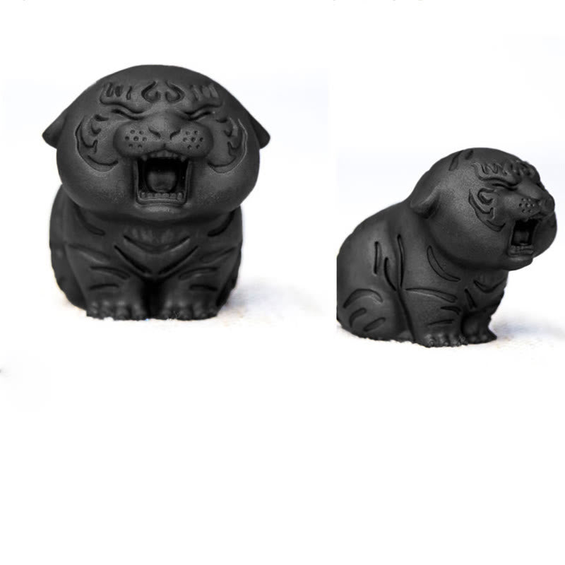 Statue de Buddha Stones en résine moulée en poudre de fer et rouille en forme de tigre mignon, décoration de la maison - image 30