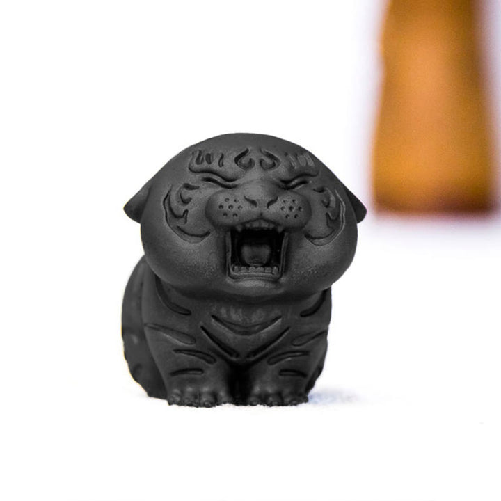 Statue de Buddha Stones en résine moulée en poudre de fer et rouille en forme de tigre mignon, décoration de la maison - image 26