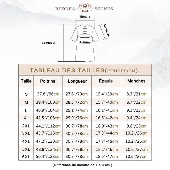 Ensemble de vêtements en coton et lin pour femme, 2 pièces, chemise à manches courtes, haut, t-shirt, pantalon, méditation, zen, Tai Chi - image 3