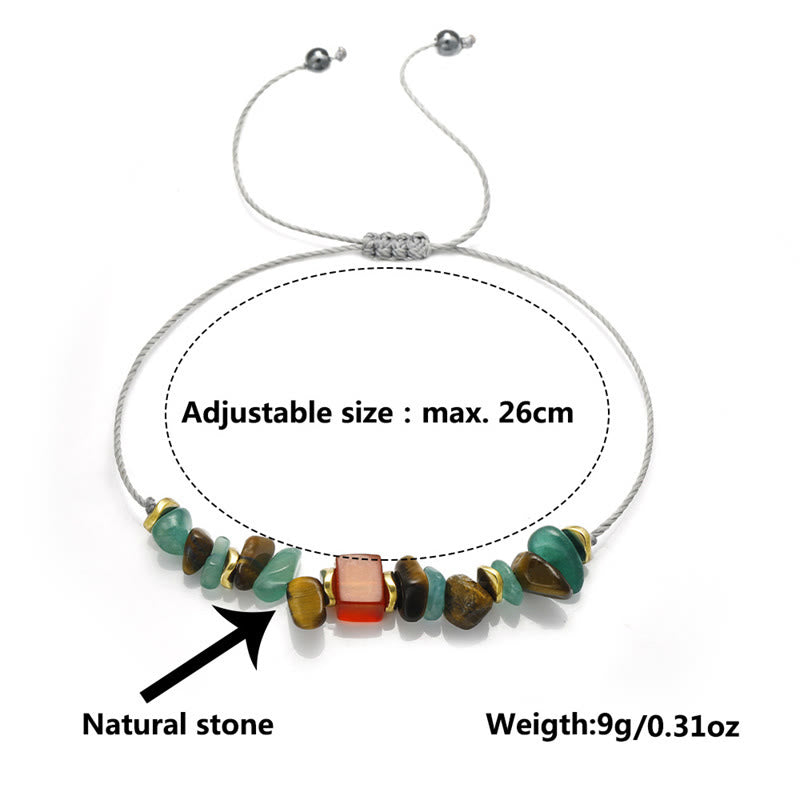 Bracelet porte-bonheur en aventurine verte, œil de tigre et cornaline, Buddha Stones, vous pouvez le faire
