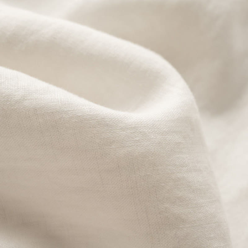 Pantalon large en coton et lin pour femme, Buddha Stones , brodé, motif bohème, avec cordon de serrage, avec poches - image 15