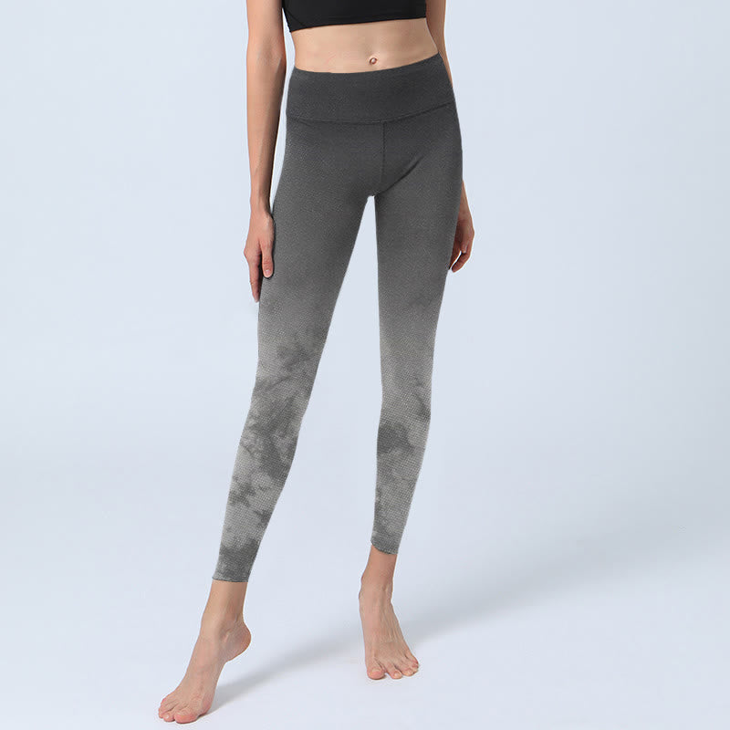 Leggings de yoga pour femme à imprimé floral dégradé Buddha Stones - image 7