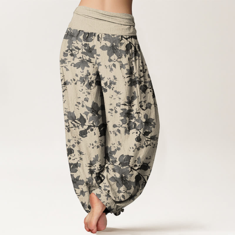 Pantalon sarouel taille élastique pour femme, motif Buddha Stones - image 2