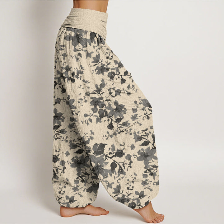 Pantalon sarouel taille élastique pour femme, motif Buddha Stones - image 2