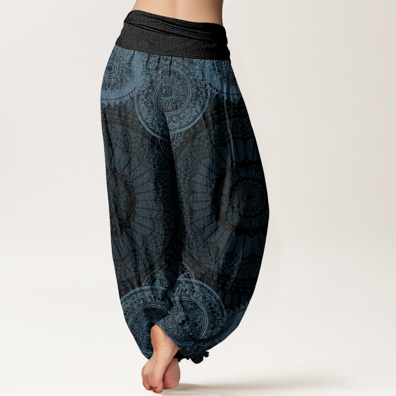 Pantalon sarouel à taille élastique pour femme, motif mandala circulaire, Buddha Stones - image 6
