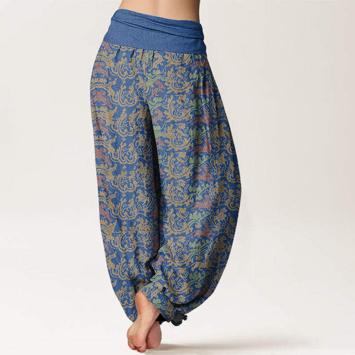 Pantalon sarouel à taille élastique pour femme, motif animal et rayures, motif Buddha Stones - image 9