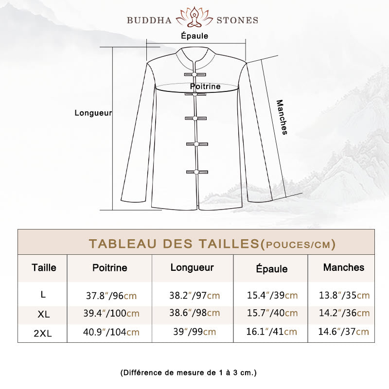 Robe chemise à boutons-grenouilles et broderies de fleurs pour femmes Buddha Stones Pantalon à jambe large - image 3