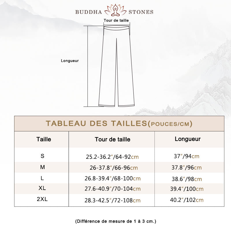 Ensemble 2 Buddha Stones chemise à manches courtes et pantalon pour femme, méditation, zen, tai-chi, coton et lin - image 4