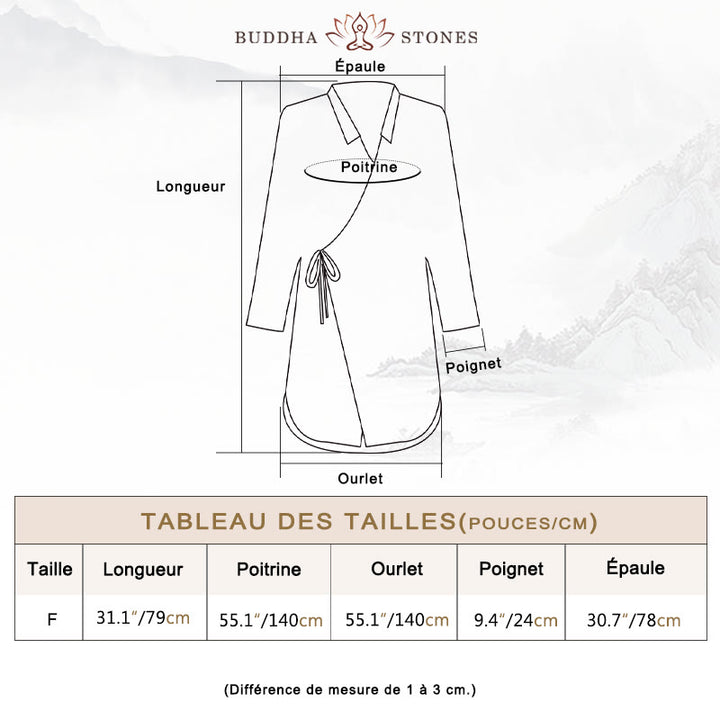 Vêtements en coton ramie pour la méditation Buddha Stones
