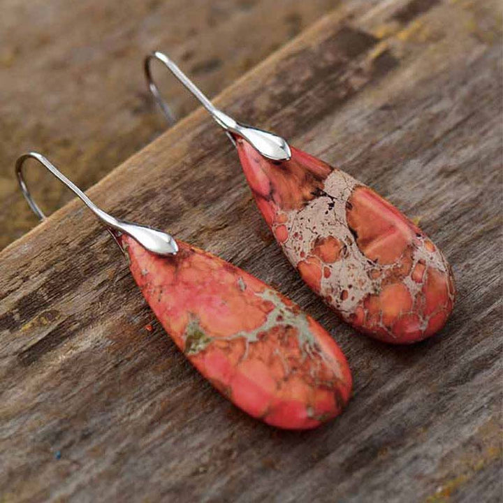 Boucles d'oreilles en cristal de guérison Emperor Stone