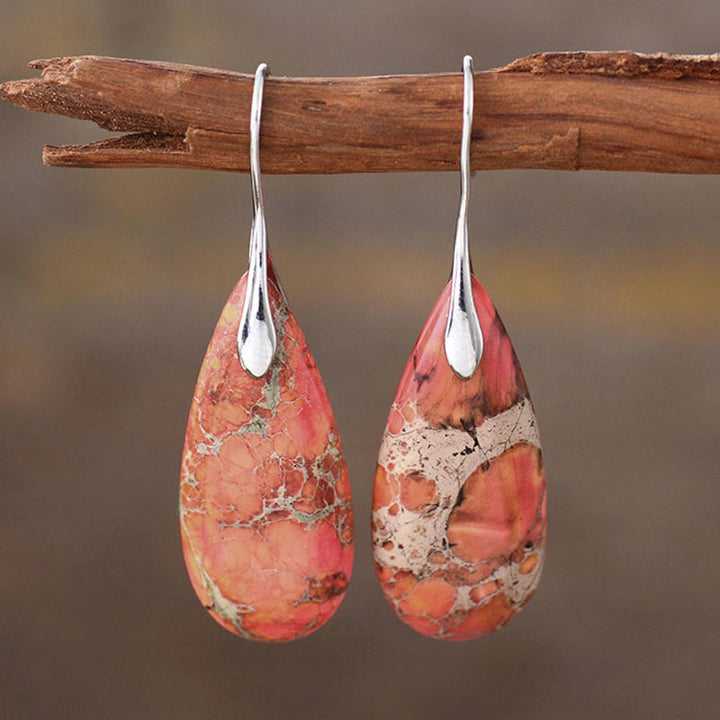 Boucles d'oreilles en cristal de guérison Emperor Stone