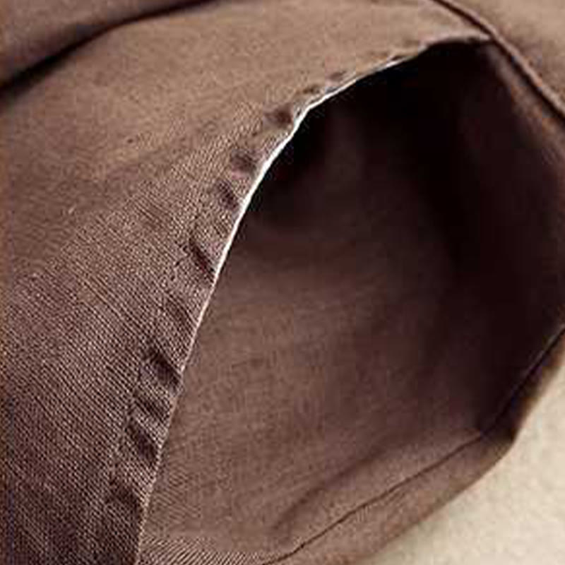 Short d'été décontracté en fibre acrylique avec fermeture éclair et boutons grenouille pour femme, couleur Buddha Stones , avec poches - image 2