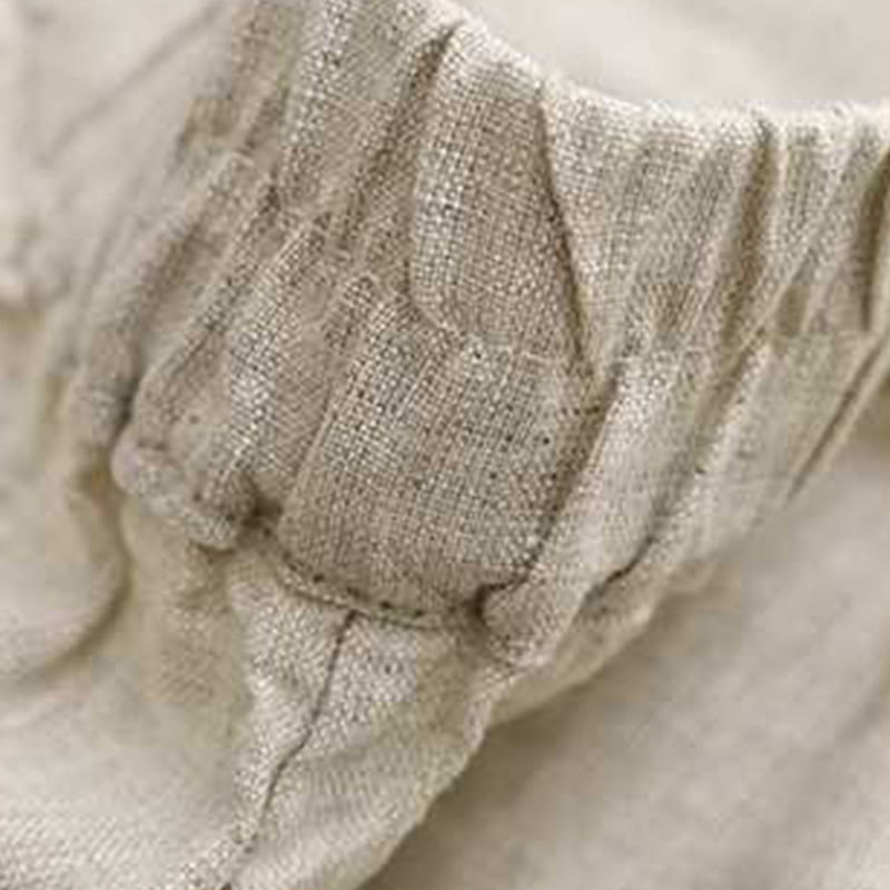 Short d'été décontracté en fibre acrylique avec fermeture éclair et boutons grenouille pour femme, couleur Buddha Stones , avec poches - image 15