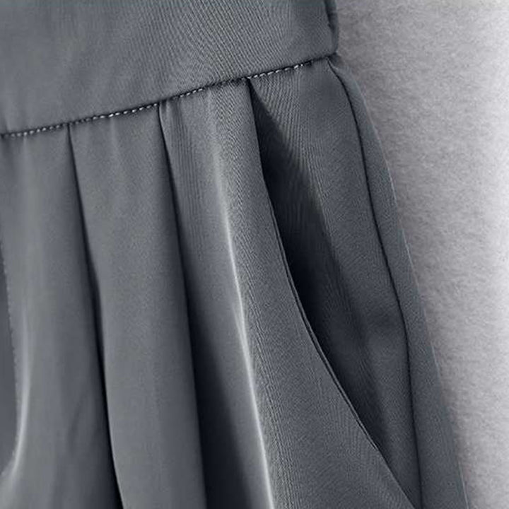 Short d'été décontracté en coton et lin avec poches pour femme, style Buddha Stones, avec fermeture éclair et boutons - image 4