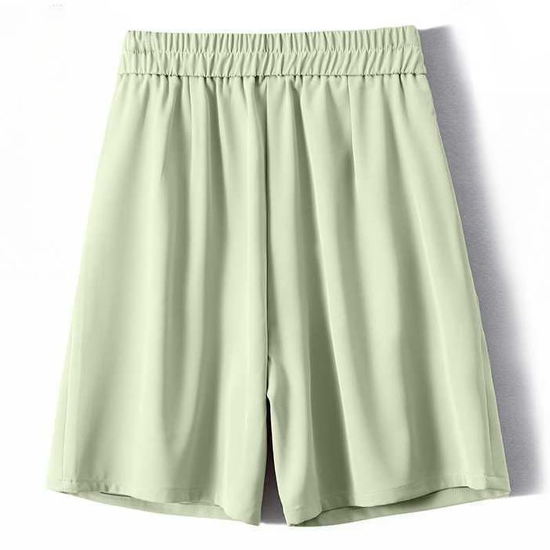 Short d'été décontracté en coton et lin avec poches pour femme, style Buddha Stones, avec fermeture éclair et boutons
